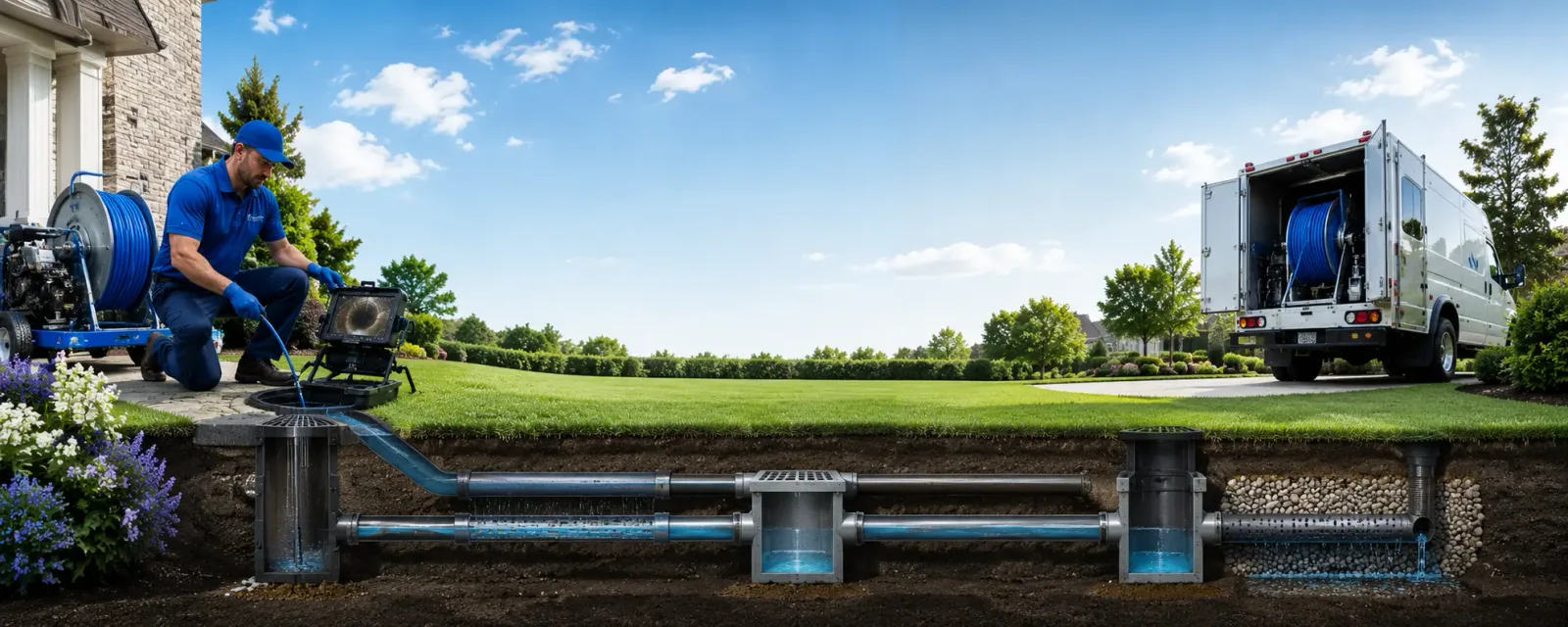 Outdoor drain cleaning information for Lehigh, OK